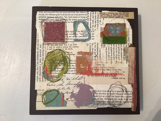 Abstract Wood Panel