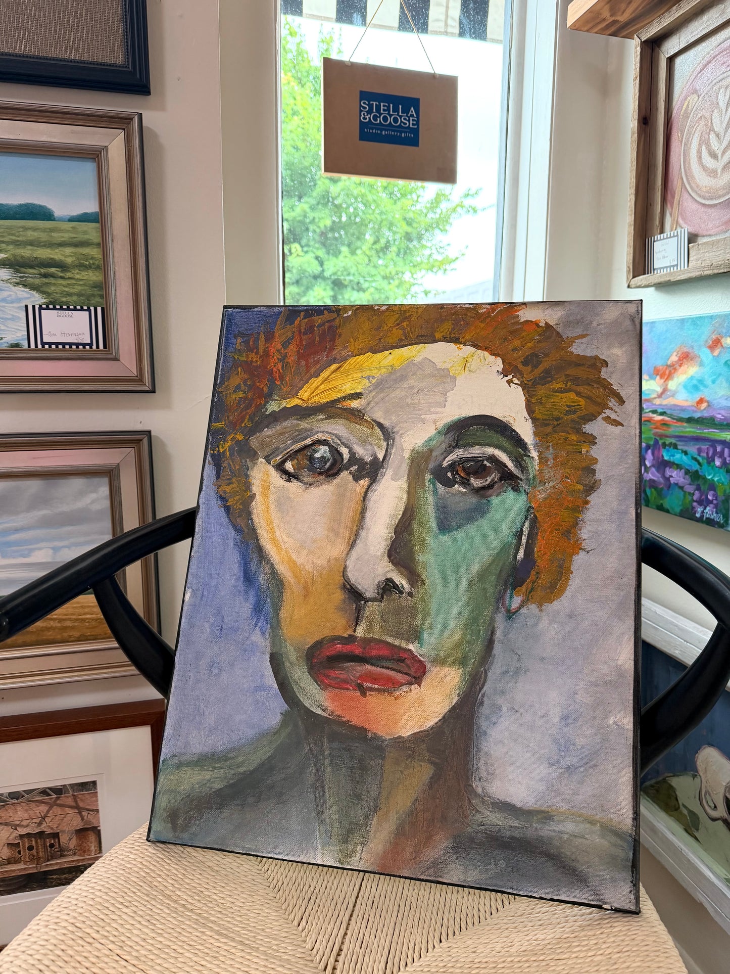 “Faces #1 She Asked, Why?”, Painting by Jayne Jackson (Copy)