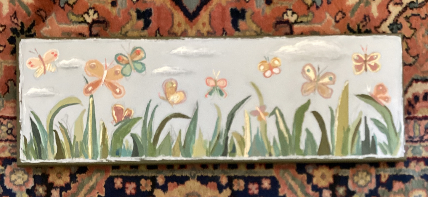 Mixed Media Butterfly Meadow
