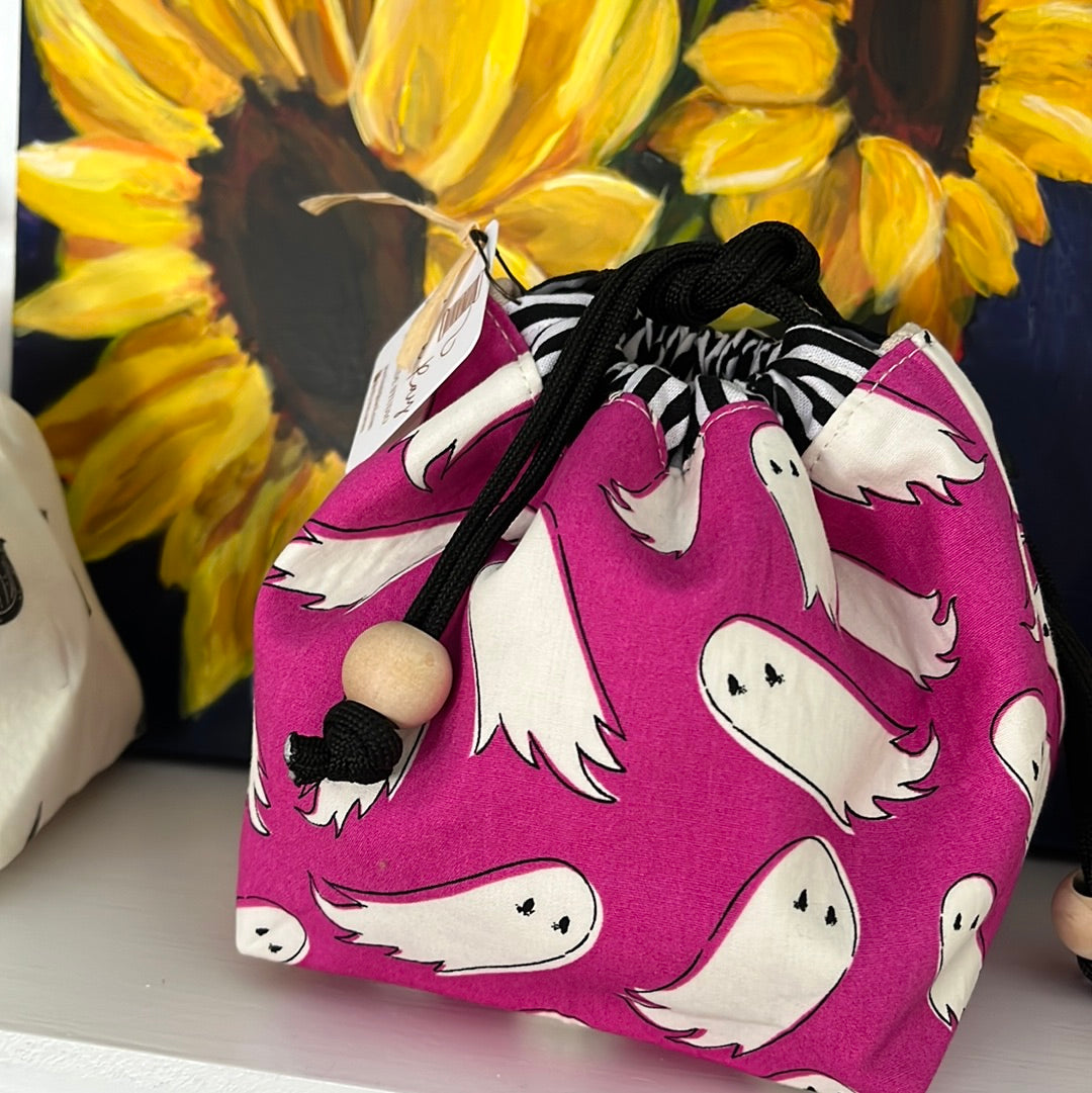 Halloween Drawstring Pouch by Alyson Ray