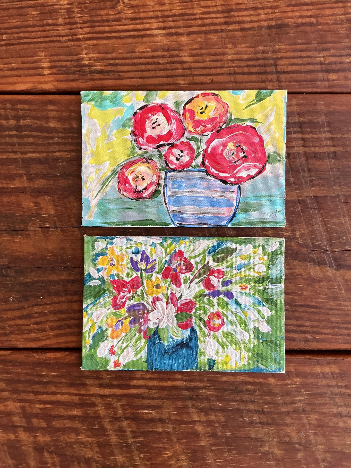 Flat Canvas Florals by Juju - 4x6