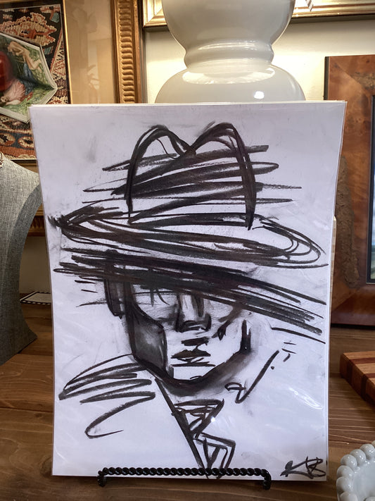 Charcoal Bristol paper ArtByGrayce