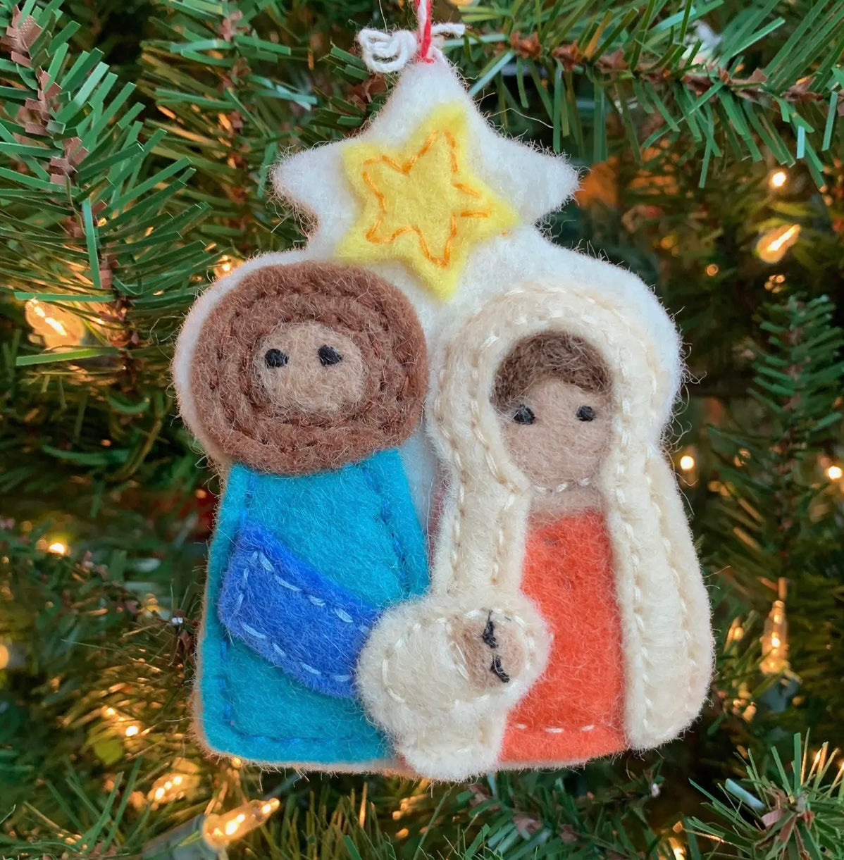 Nativity Felt Wool Ornament