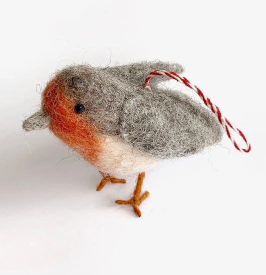 Bird Tufted Wool Ornament