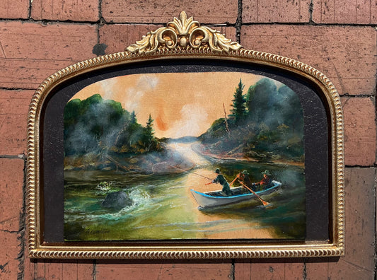 Good Fishing Oil on Wood