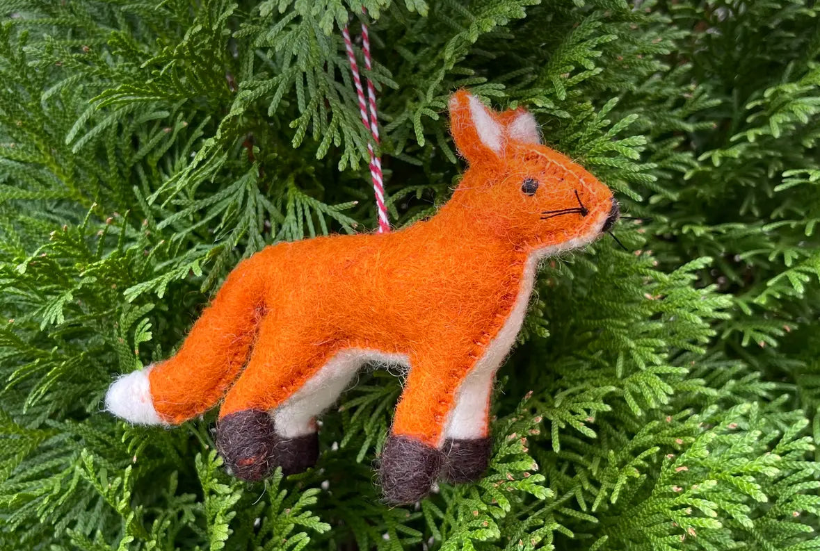 Fox Felt Ornaments