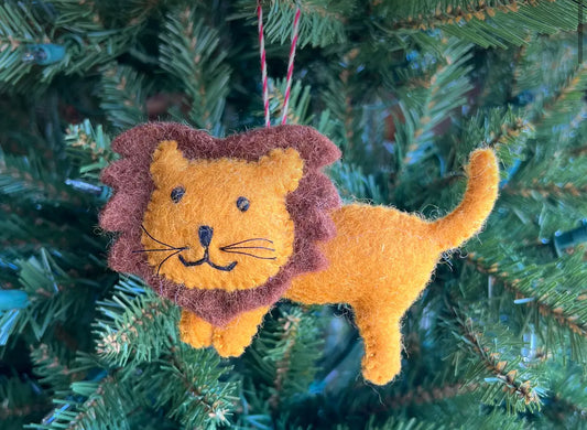 Lion Felt Ornaments