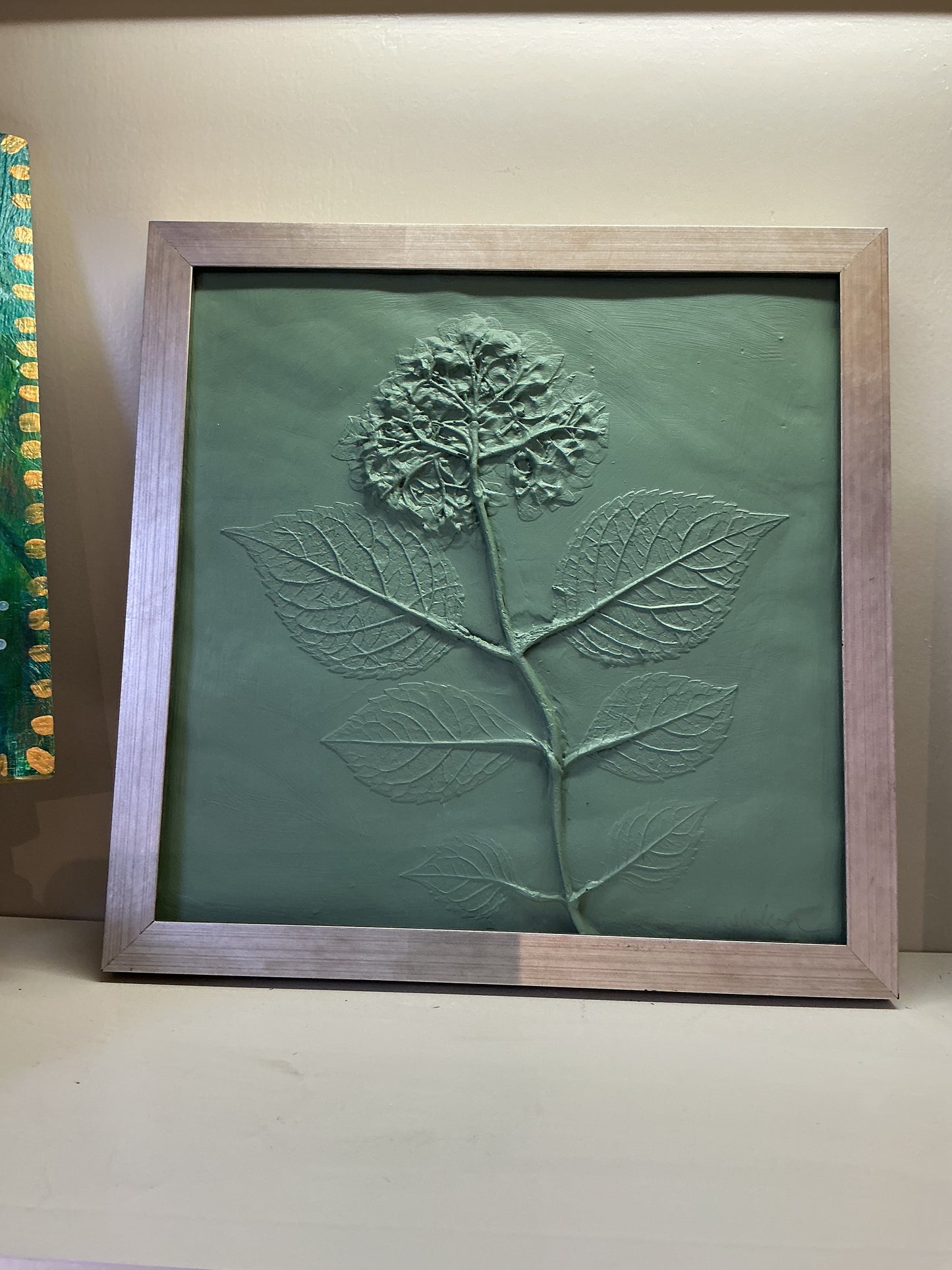 Green Hydrangeas Plaster