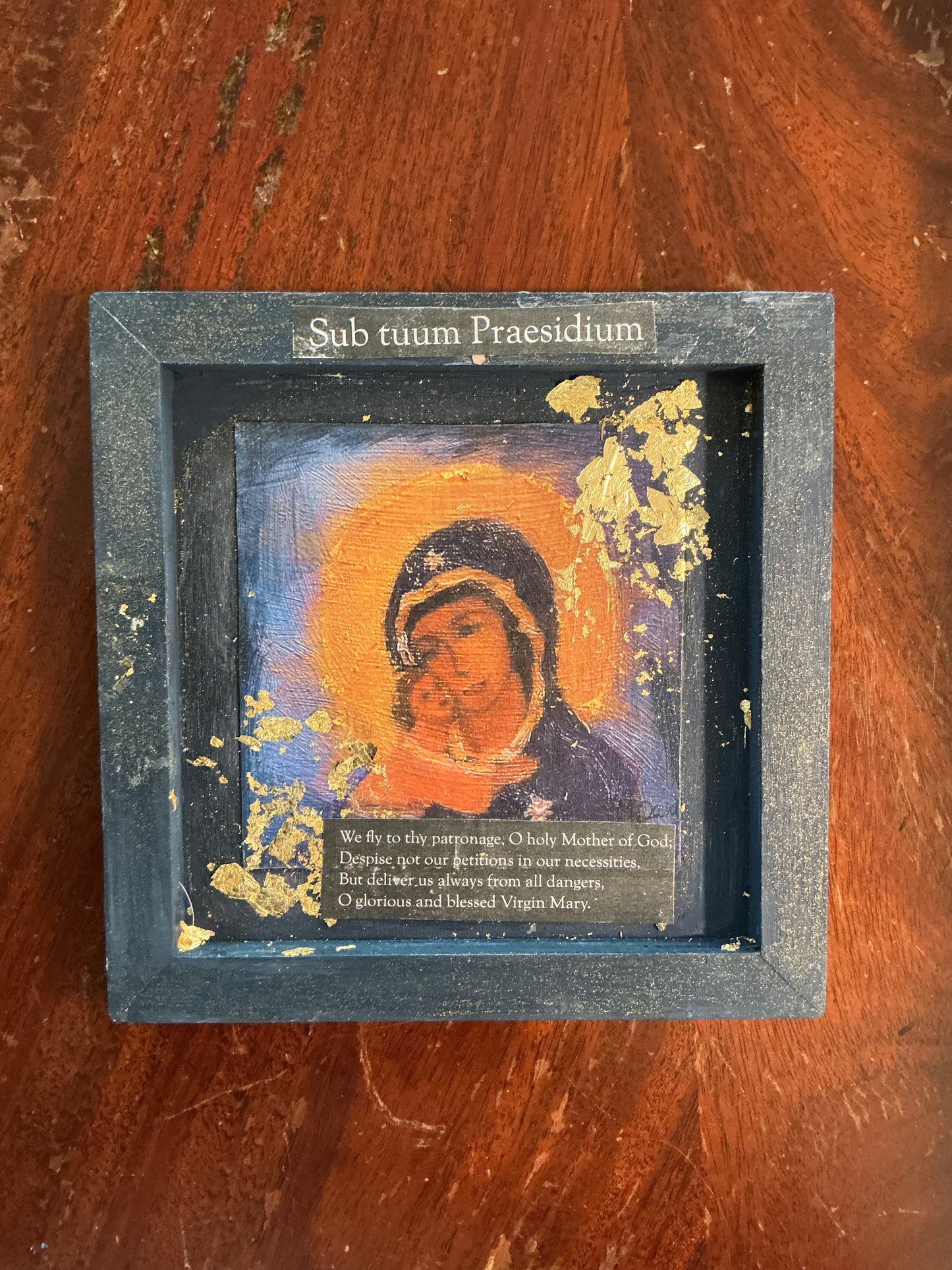 Mary and Child Woodblock