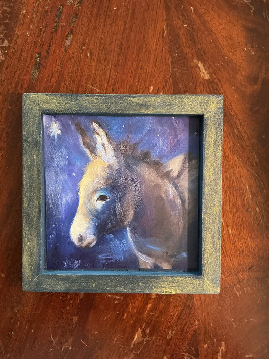 Donkey Woodblock