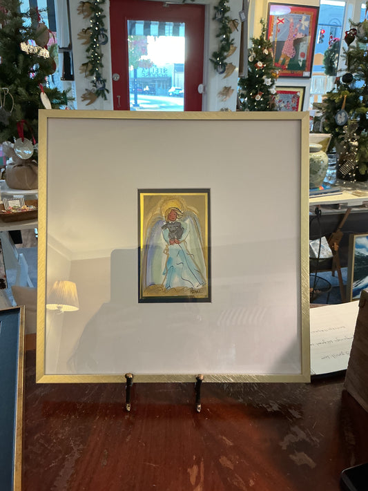 Angel and Dog Watercolor