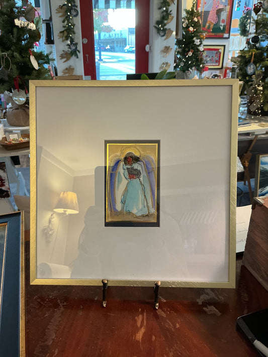 Angel and Cat Watercolor