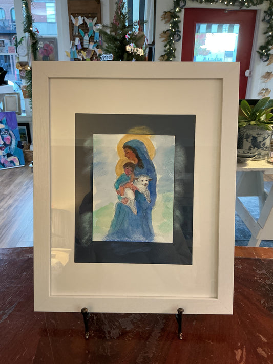 Mary and Child Watercolor