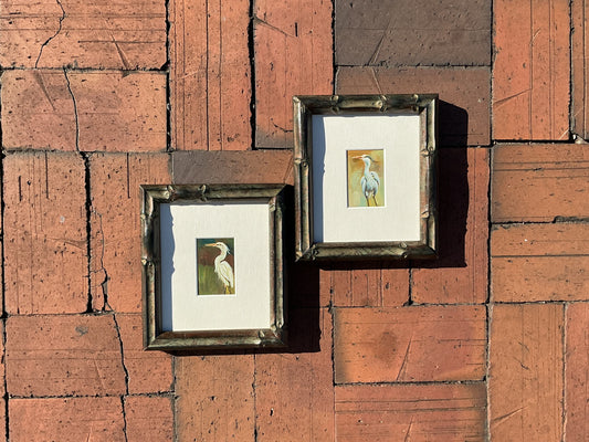 Blue Heron’s Mat & Frame