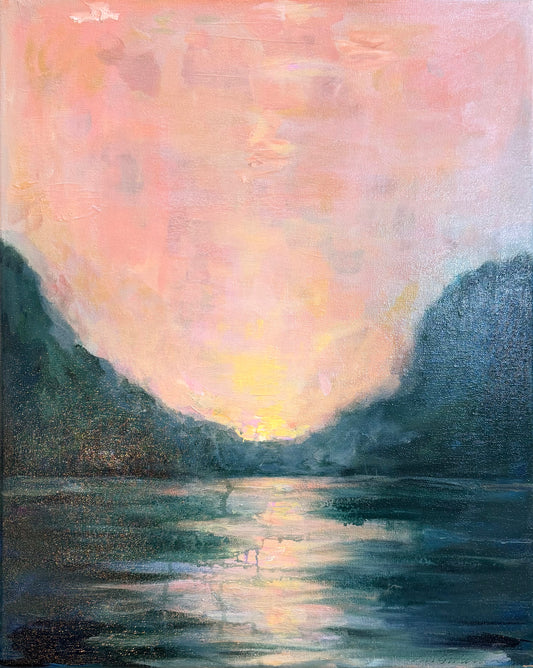 Sunrise River by Lisa Wallace