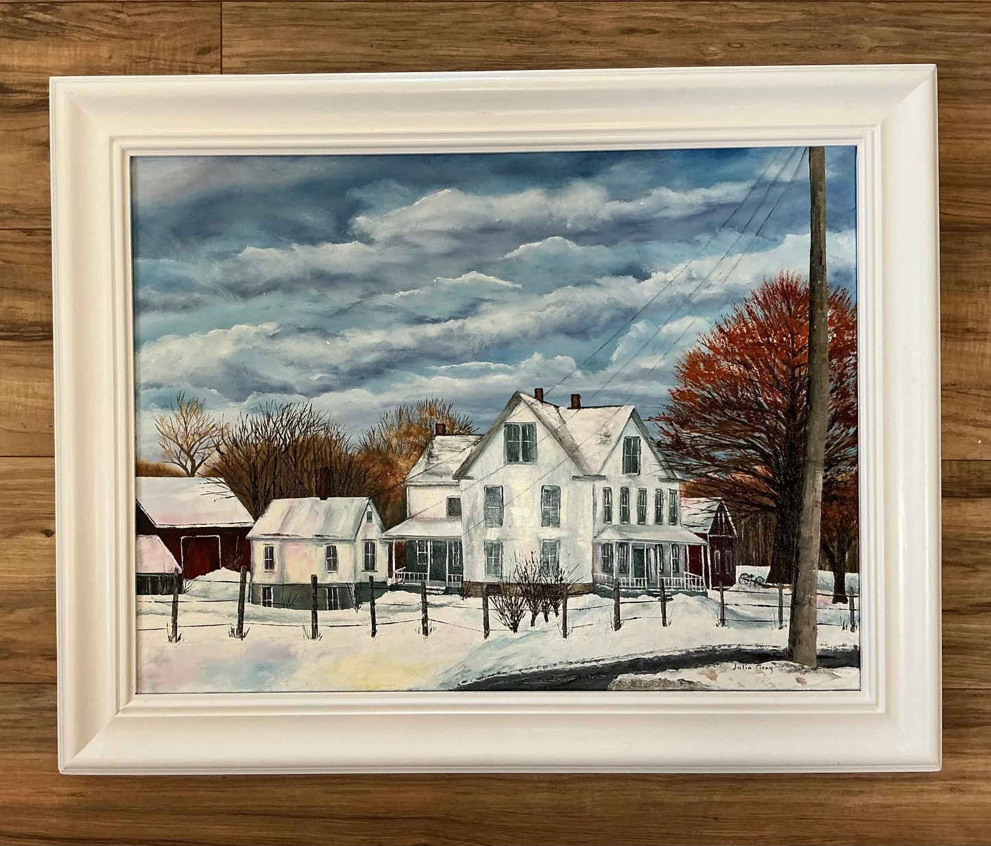 Farmhouse in the Snow
