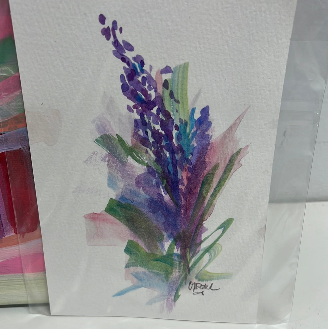 Unframed Watercolor Florals by Monica Dahl
