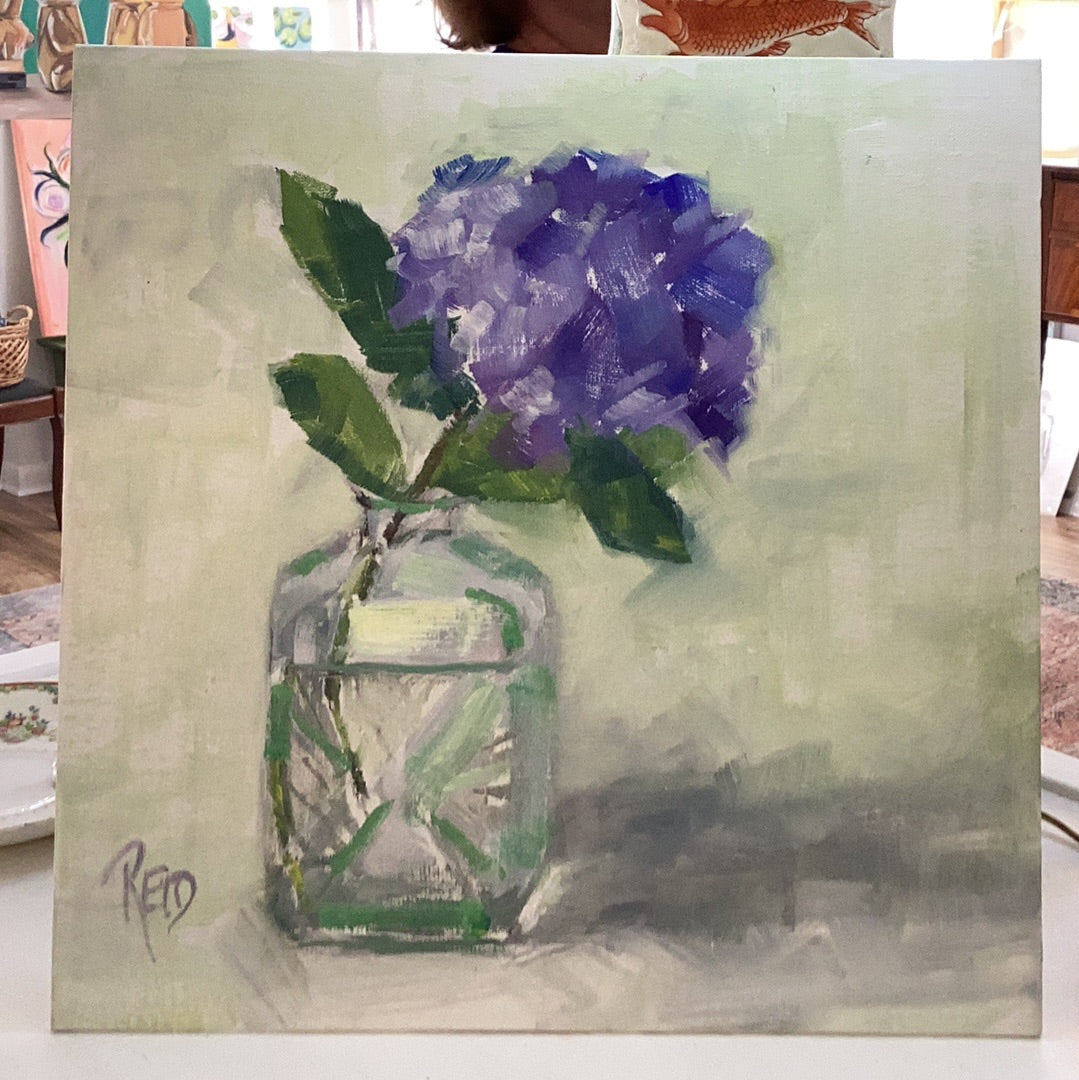 Blue Hydrangea by Sally Reid