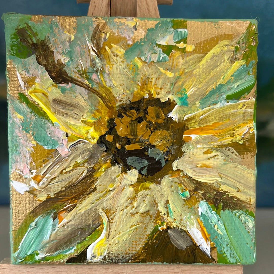 Tiny Sunflowers (3) by Lisa Wallace