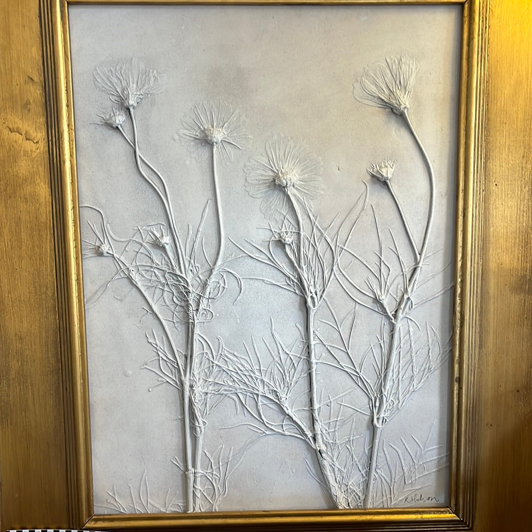 Beautiful Plaster Flowers by Rebecca Hudson