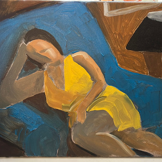 Reclining Woman by Ron Brown