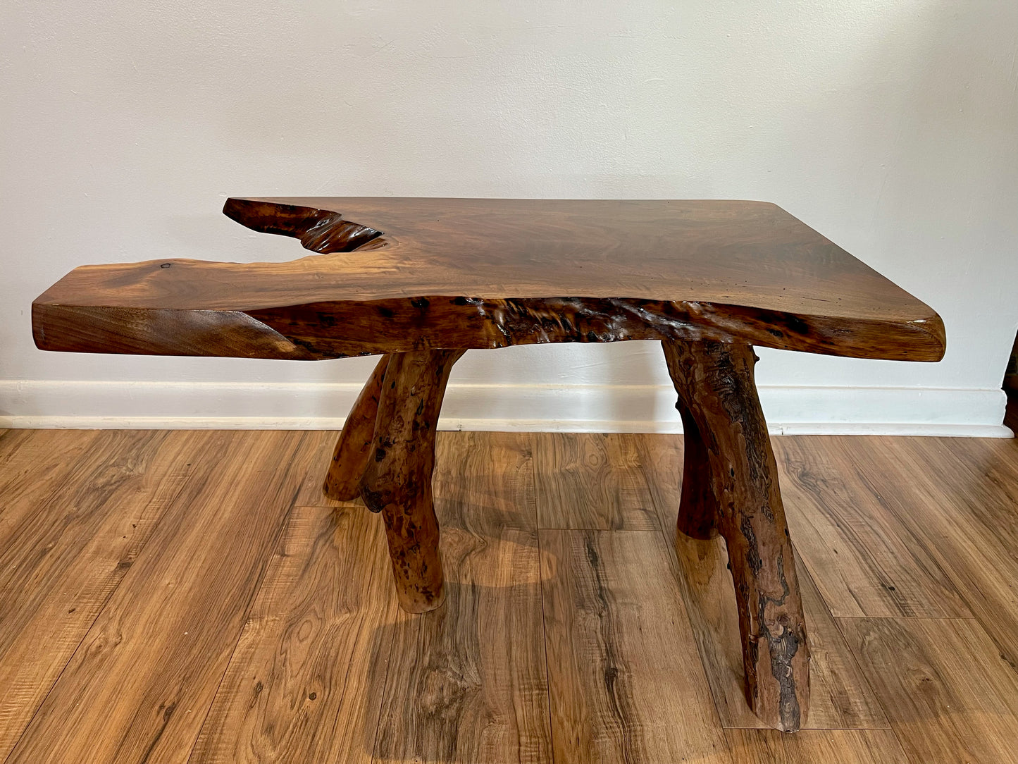 Walnut Table with wooden legs