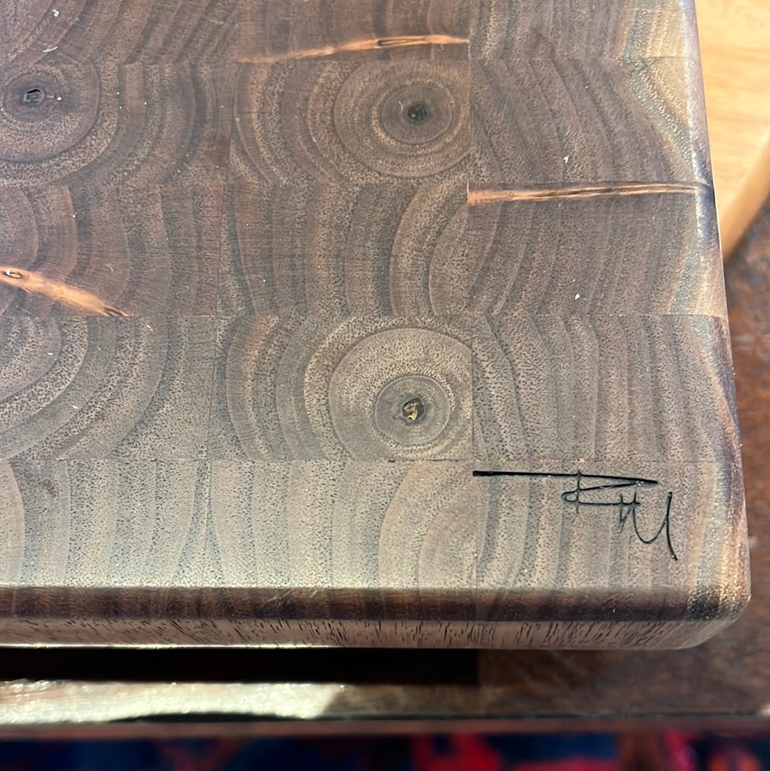Square Walnut Board by Rick Morse