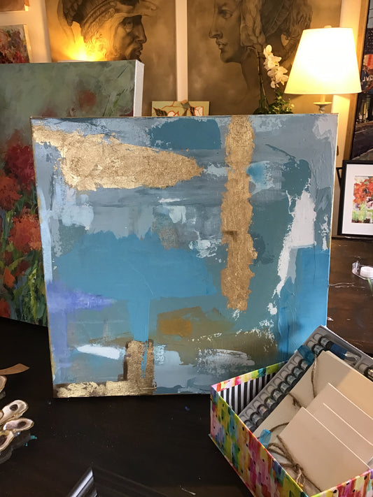Abstract in Gold Leaf