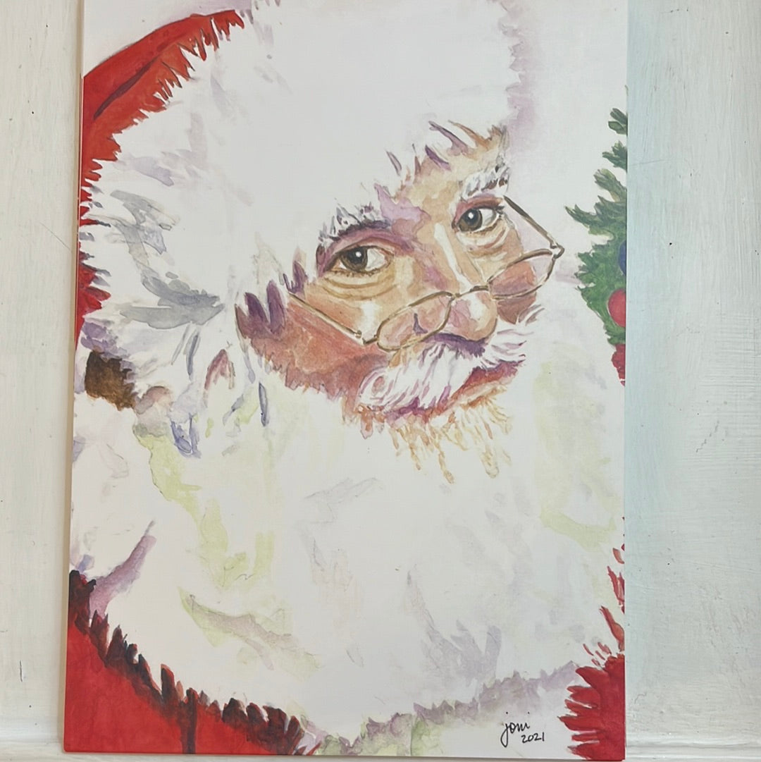 Santa Print by Joni