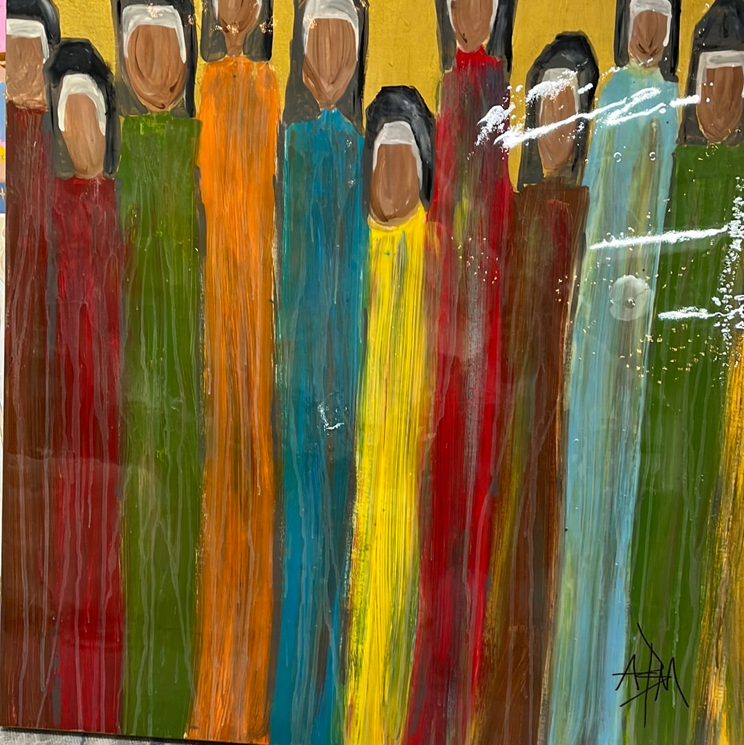 Nuns with a Colorful Flare
