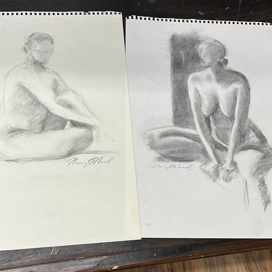 Charcoal Sketches by Nancy Oneal