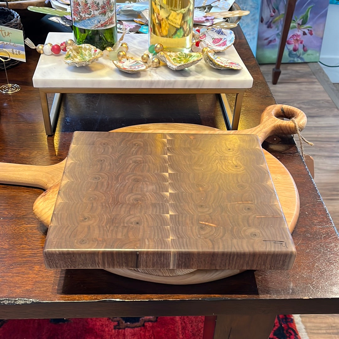 Square Walnut Board by Rick Morse