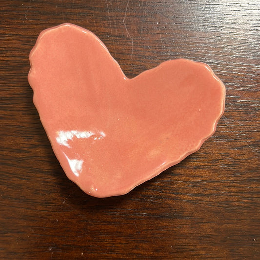 Pink baby hearts by Rebecca Hudson
