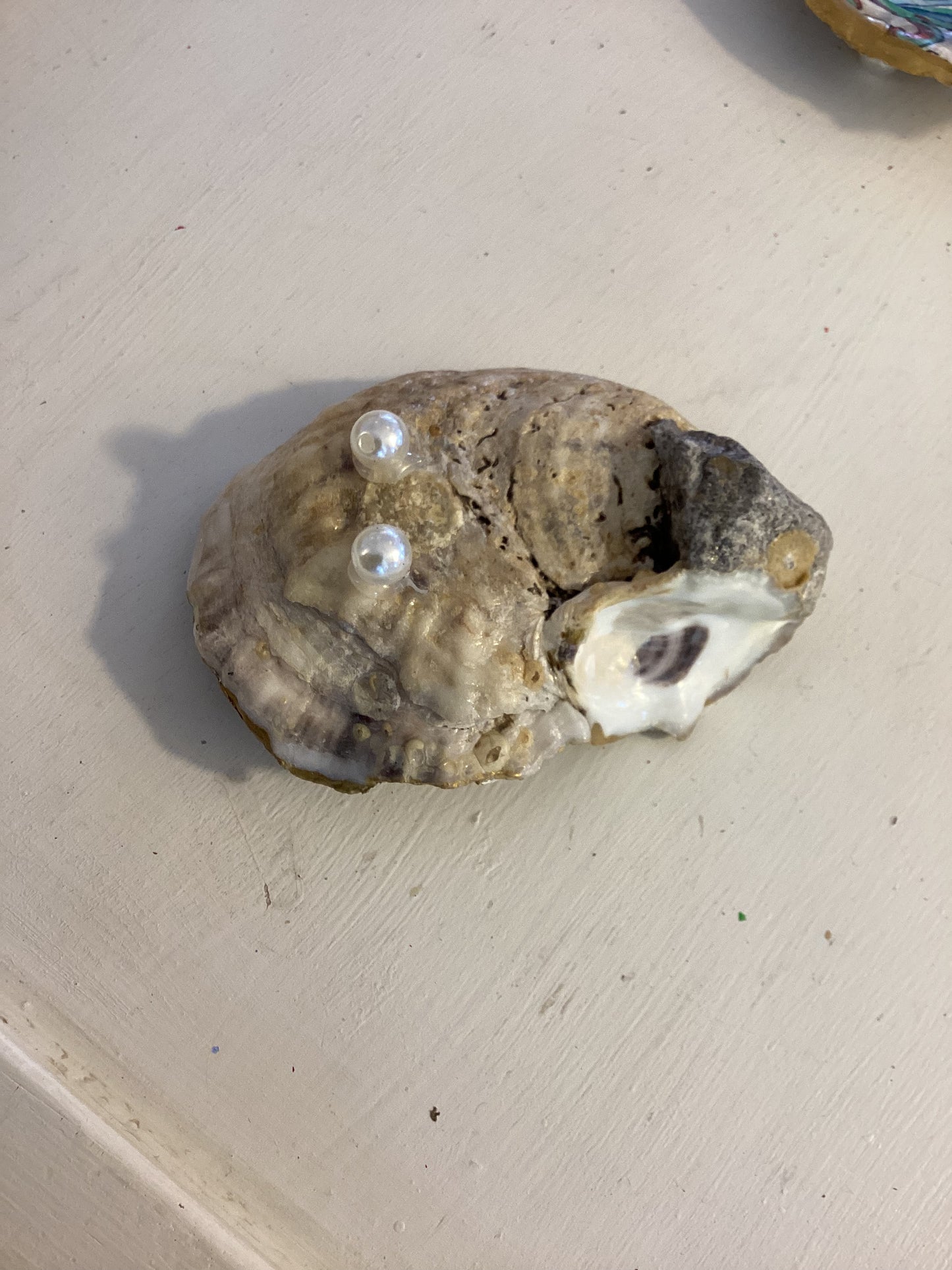 Lydia Nolen “Oyster Shell Ring Holders with Cross”