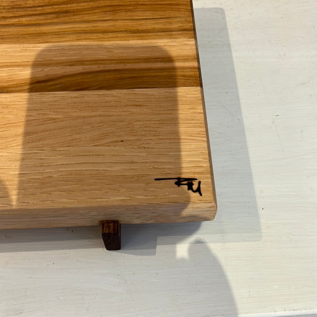 Rectangular Hickory/Walnut Board by Rick Morse